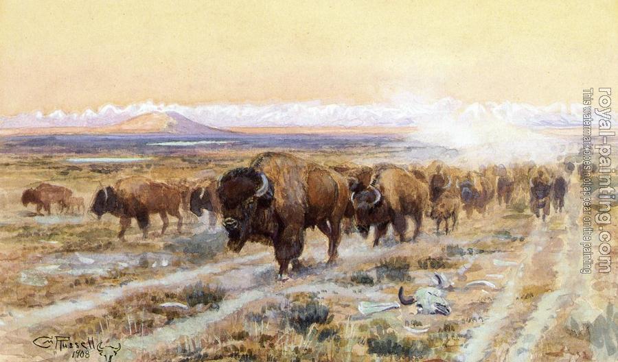 Charles Marion Russell : The Bison Trail